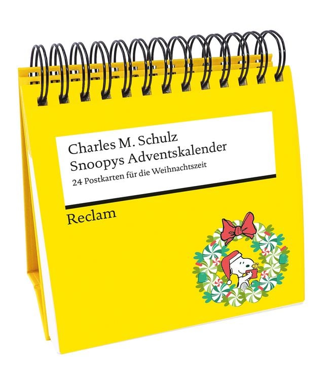 Produktbild: Snoopys Adventskalender. 24 Postkarten f&uuml;r die Weihnachtszeit (Advents-Postkartenaufsteller)