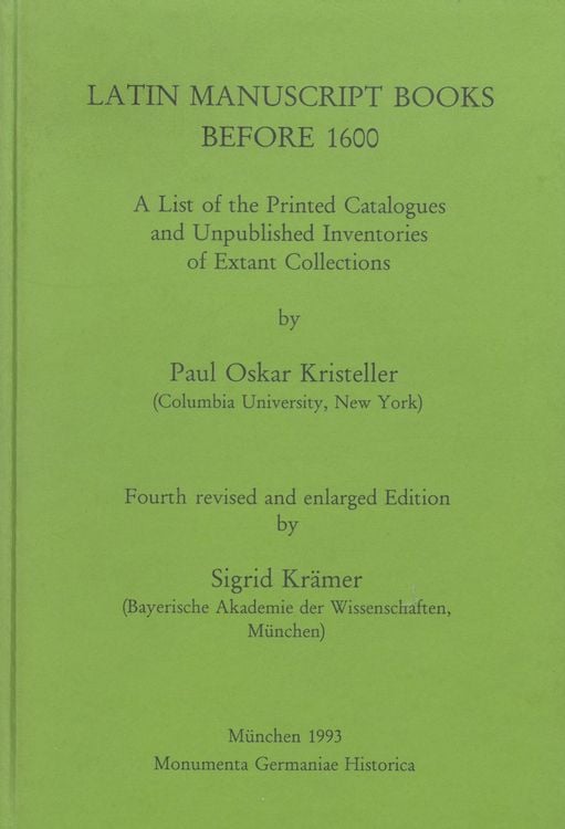 Produktbild: Latin Manuscript Books before 1600