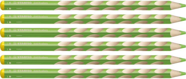 Produktbild: STABILO Ergonomischer Dreikant-Buntstift EASYcolors, f&uuml;r Linksh&auml;nder, hellgr&uuml;n