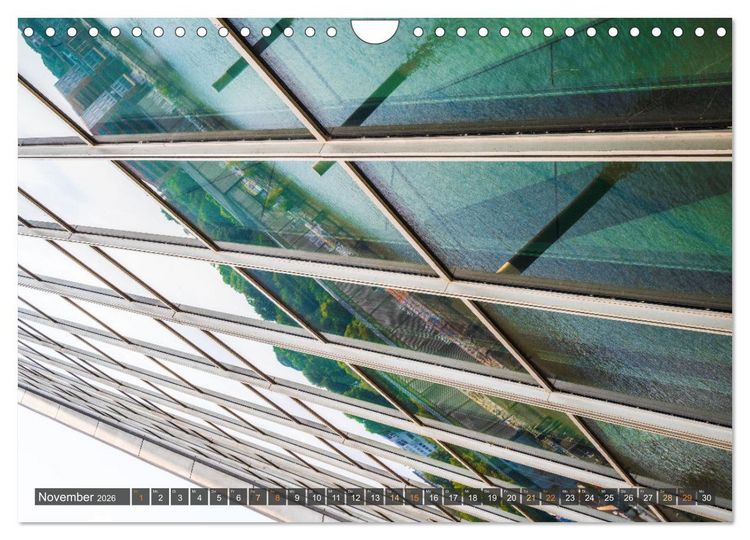 Produktbild: Die Hafenstadt Hamburg im Spiegel (Wandkalender 2026 DIN A4 quer), CALVENDO Monatskalender