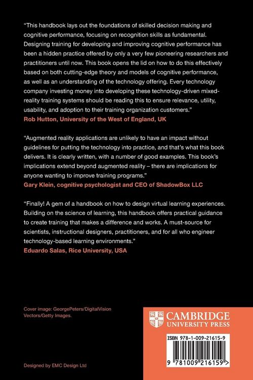 Produktbild: Handbook of Augmented Reality Training Design Principles
