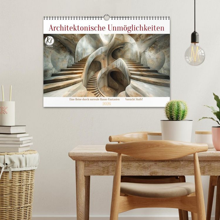 Produktbild: Architektonische Unm&ouml;glichkeiten (Wandkalender 2026 DIN A3 quer), CALVENDO Monatskalender