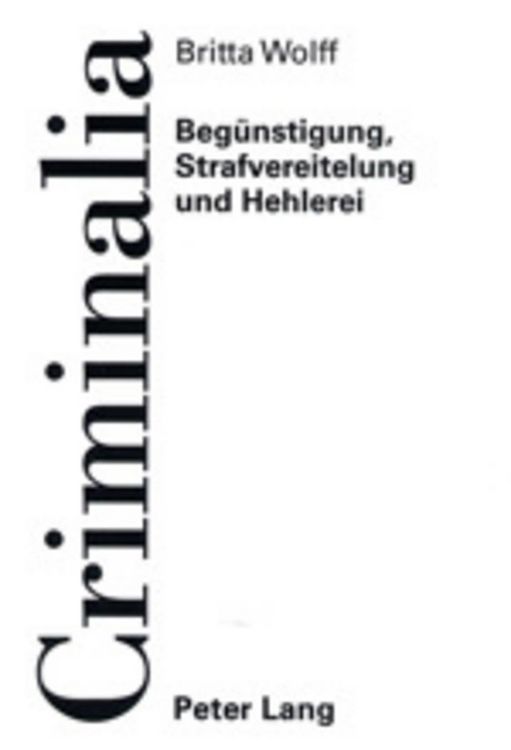 Produktbild: Beg&uuml;nstigung, Strafvereitelung und Hehlerei
