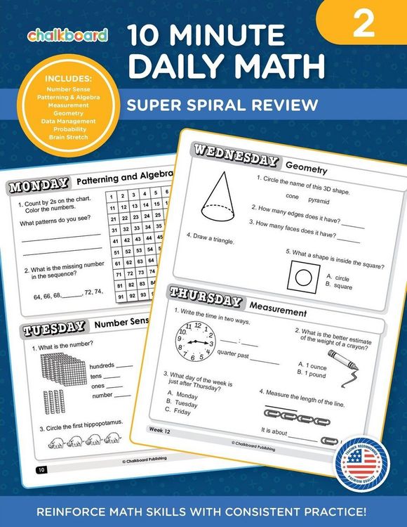 Produktbild: 10 Minute Daily Math Grade 2