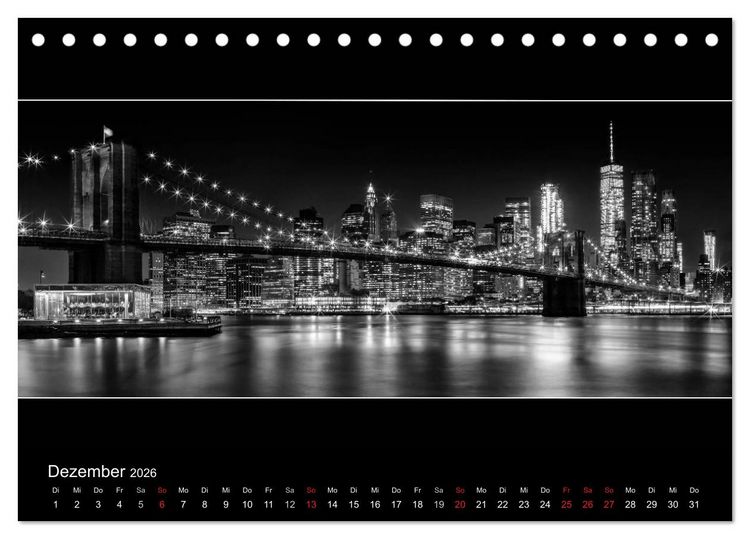 Produktbild: NEW YORK CITY H&ouml;hepunkte im Panoramaformat (Tischkalender 2026 DIN A5 quer), CALVENDO Monatskalender