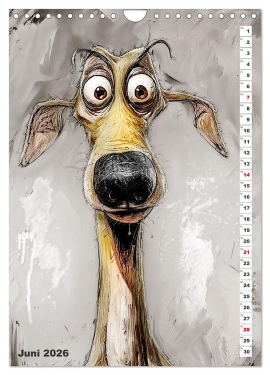 Produktbild: Hund mit Pfiff (Wandkalender 2026 DIN A4 hoch), CALVENDO Monatskalender