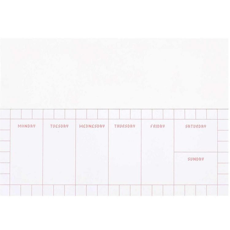 Produktbild: Wochenplaner 21 x 8 cm, Pixel, Landscape MIX, 50 Blatt