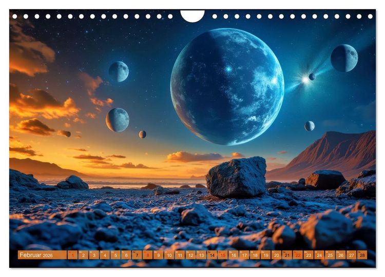 Produktbild: Ferne Galaxien (Wandkalender 2026 DIN A4 quer), CALVENDO Monatskalender