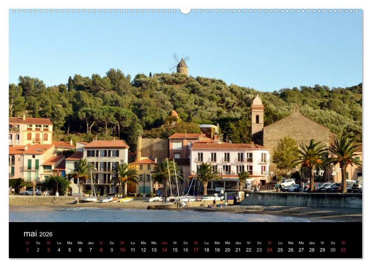Produktbild: Un jour COLLIOURE (Calendrier mural 2026 DIN A2 vertical) calendrier de bureau