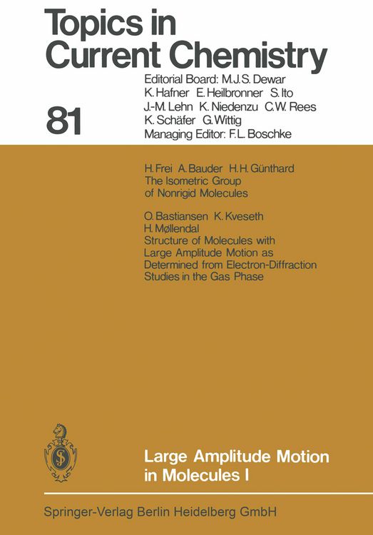 Produktbild: Large Amplitude Motion in Molecules I