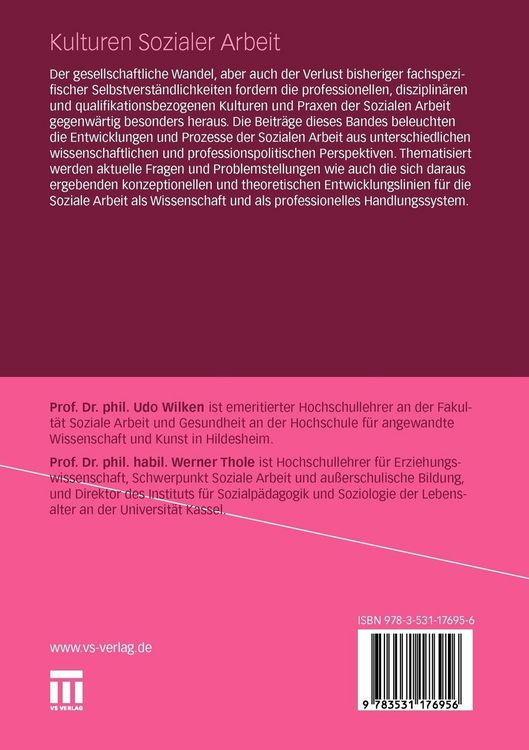 Produktbild: Kulturen Sozialer Arbeit