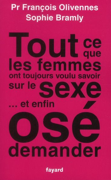 Produktbild: Tout ce que les femmes ont toujours voulu savoir sur le sexe...
