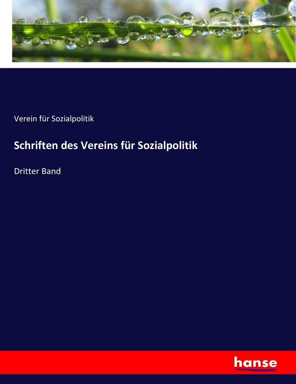 Produktbild: Schriften des Vereins f&uuml;r Sozialpolitik