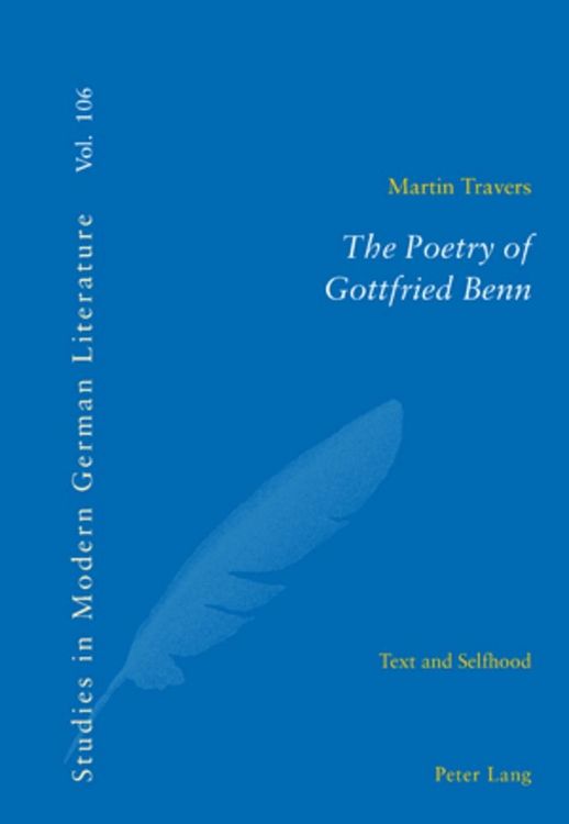 Produktbild: The Poetry of Gottfried Benn