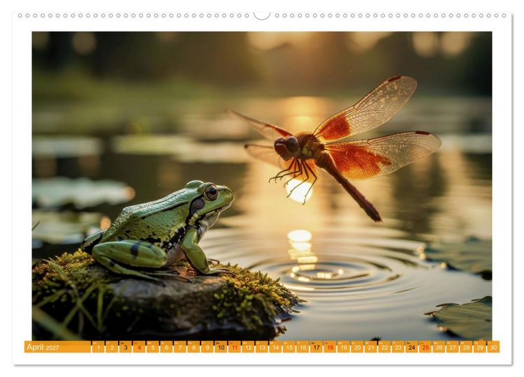 Produktbild: Prachtlibellen am Teich (Wandkalender 2027 DIN A2 quer), CALVENDO Monatskalender