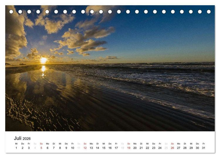 Produktbild: D&auml;nemark - Lyset Land (Tischkalender 2026 DIN A5 quer), CALVENDO Monatskalender