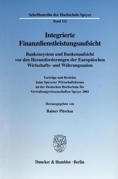 Produktbild: Integrierte Finanzdienstleistungsaufsicht.