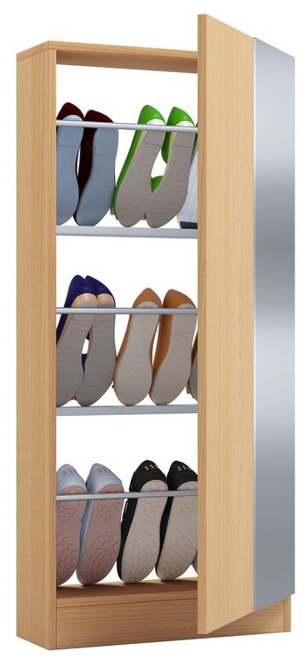 Produktbild: Holz Schuhschrank Schuhkommode Fulisa L Spiegel