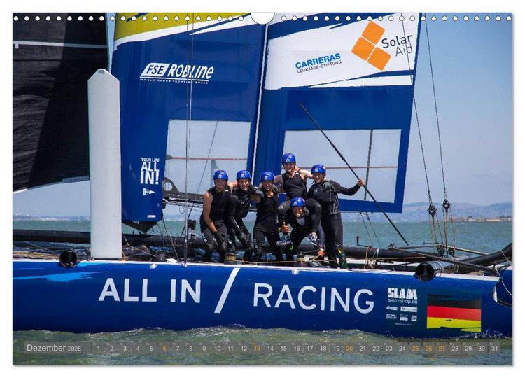 Produktbild: All In Racing - Segeln am Limit - Fotografien von Jens Hoyer (Wandkalender 2026 DIN A3 quer), CALVENDO Monatskalender