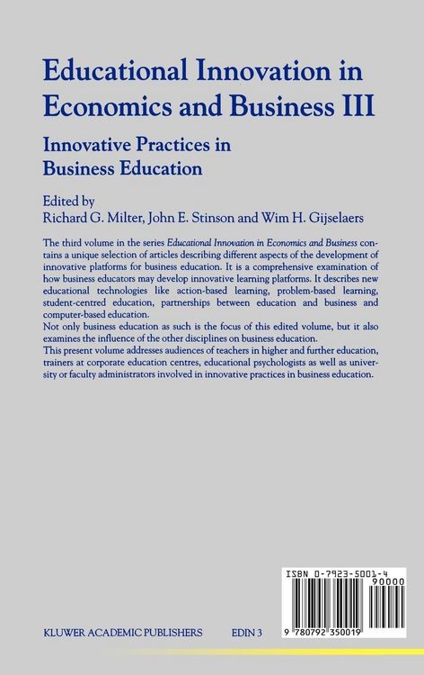 Produktbild: Educational Innovation in Economics and Business III