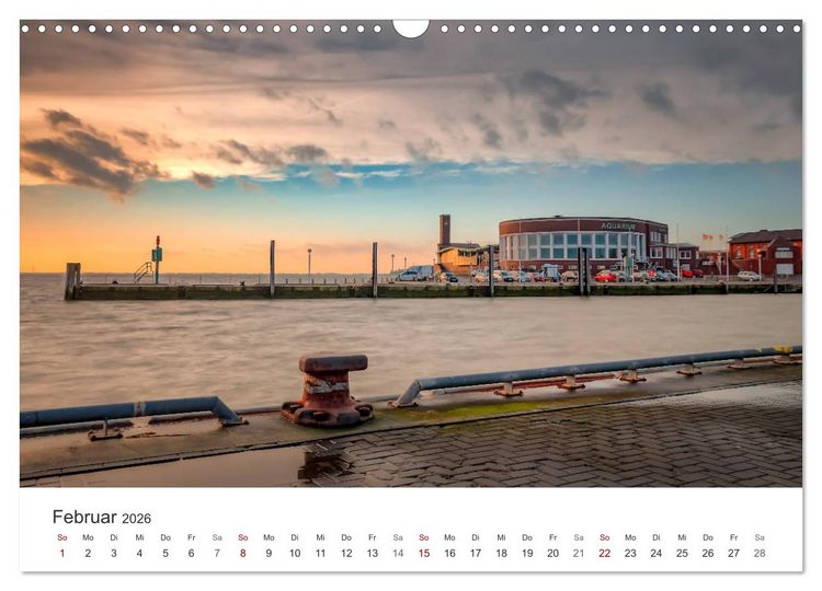 Produktbild: Nieders&auml;chsische K&uuml;ste - K&uuml;stenorte von Ostfriesland bis Bremerhaven (Wandkalender 2026 DIN A3 quer), CALVENDO Monatskalender