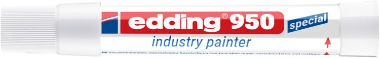 Produktbild: Edding 950 industry painter 4-950049 Industriemarker Wei&szlig; wasserfest: Ja