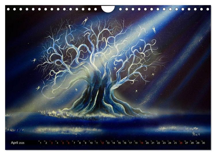 Produktbild: Traumbaumwelten - Gem&auml;lde von Conny Krakowski (Wandkalender 2026 DIN A4 quer), CALVENDO Monatskalender