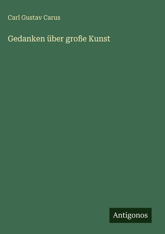 Produktbild: Gedanken &uuml;ber gro&szlig;e Kunst