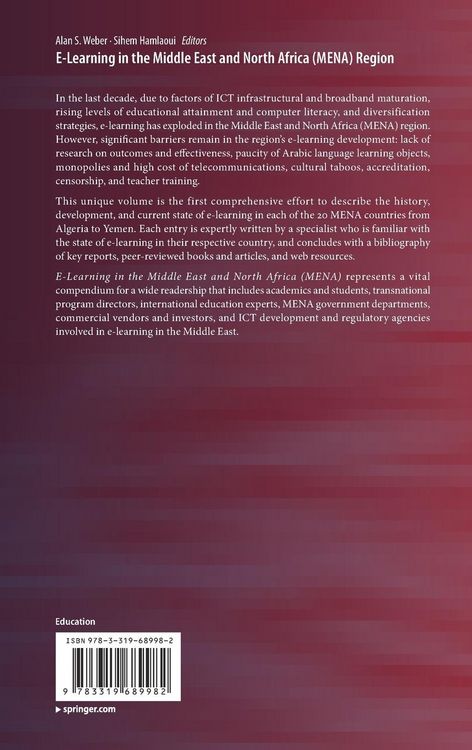 Produktbild: E-Learning in the Middle East and North Africa (MENA) Region