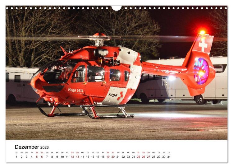 Produktbild: Rettungshubschrauber in Action (Wandkalender 2026 DIN A3 quer), CALVENDO Monatskalender