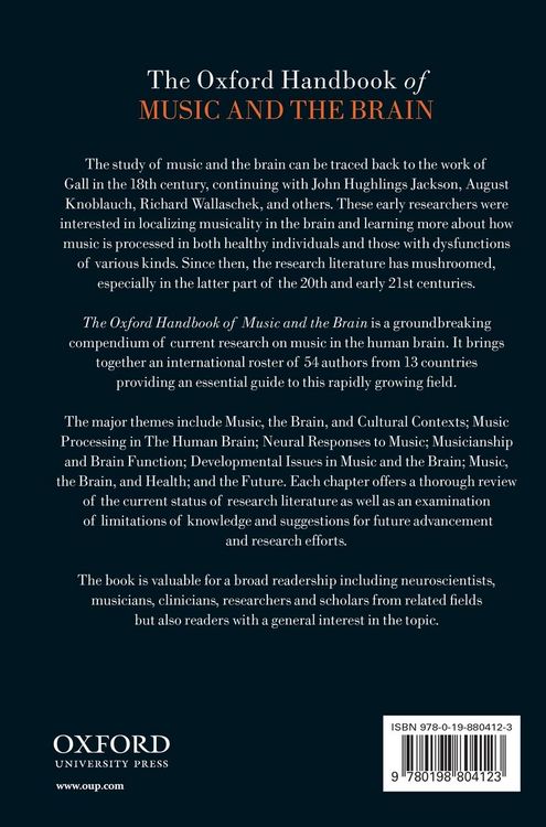 Produktbild: Oxford Handbook of Music and the Brain