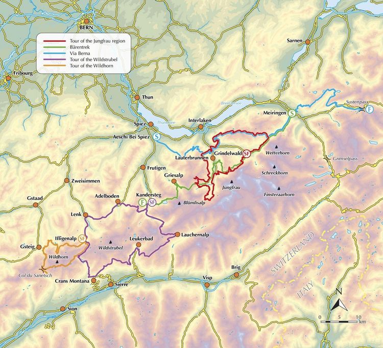 Produktbild: Trekking in the Bernese Oberland