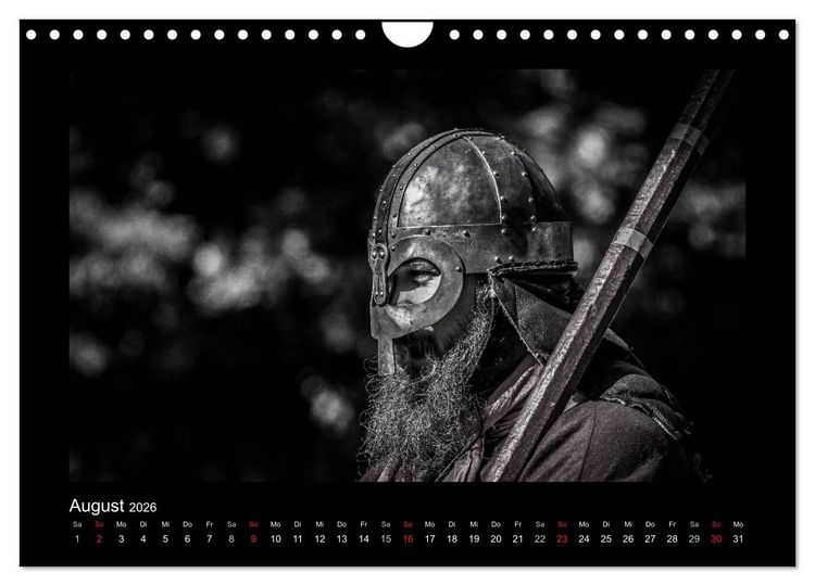 Produktbild: Wikinger und Krieger (Wandkalender 2026 DIN A4 quer), CALVENDO Monatskalender