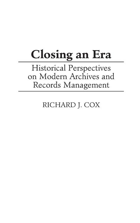 Produktbild: Closing an Era