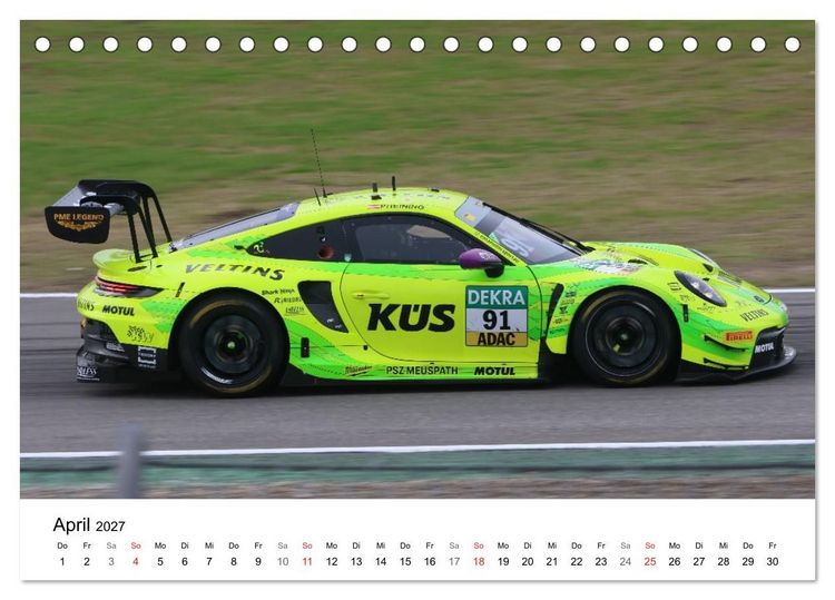 Produktbild: Motorsport aus Zuffenhausen (Tischkalender 2027 DIN A5 quer), CALVENDO Monatskalender