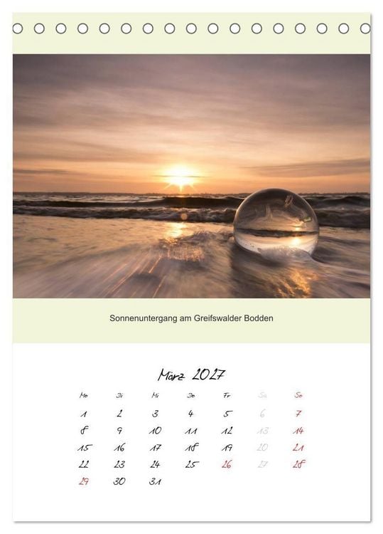 Produktbild: Natur & Glas (Tischkalender 2027 DIN A5 hoch), CALVENDO Monatskalender