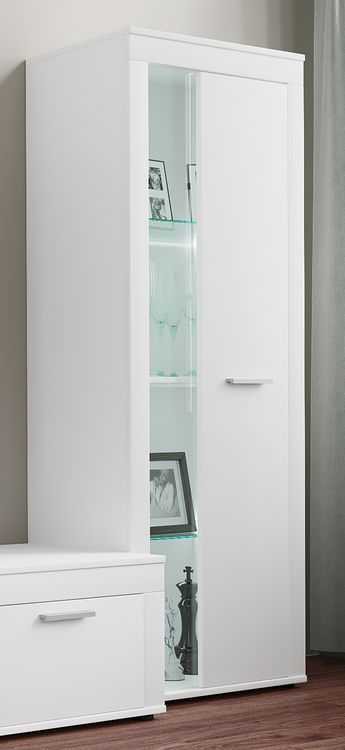 Produktbild: Schrank Vitrine Wohnzimmer Holz Glas Usilo