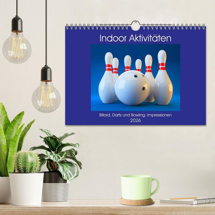 Produktbild: Indoor Aktivit&auml;ten. Billard, Darts und Bowling. Impressionen (Wandkalender 2026 DIN A4 quer), CALVENDO Monatskalender