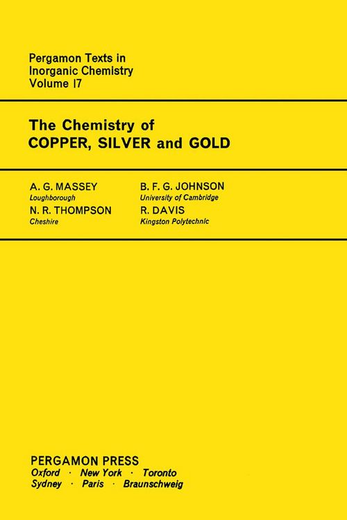 Produktbild: The Chemistry of Copper, Silver and Gold
