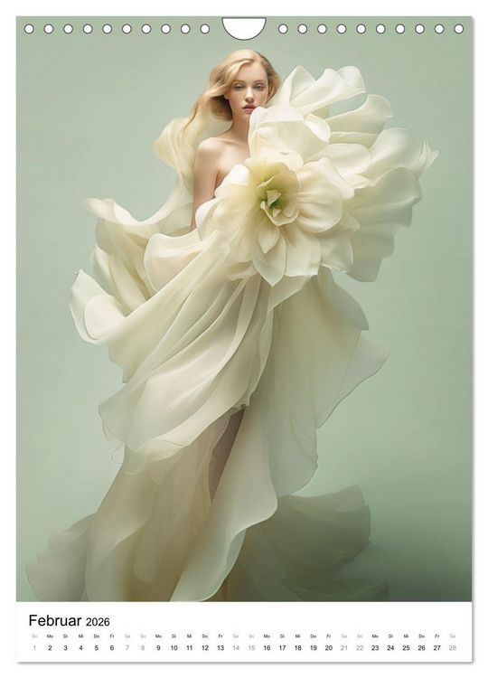 Produktbild: Floral Couture (Wandkalender 2026 DIN A4 hoch), CALVENDO Monatskalender
