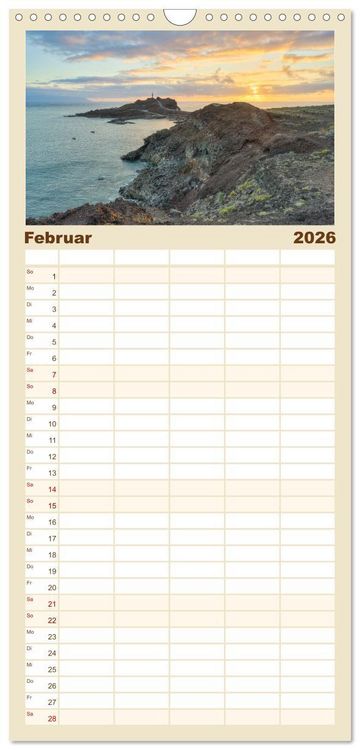 Produktbild: Familienplaner 2026 - Faszination Teneriffa mit 5 Spalten (Wandkalender, 21 x 45 cm) CALVENDO