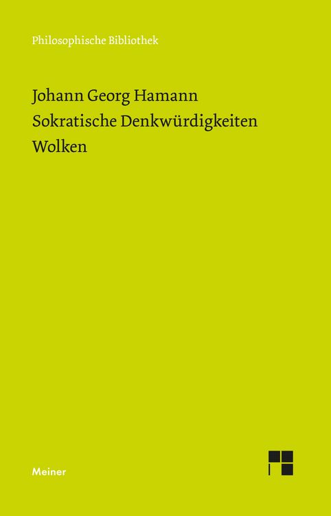 Produktbild: Sokratische Denkw&uuml;rdigkeiten. Wolken