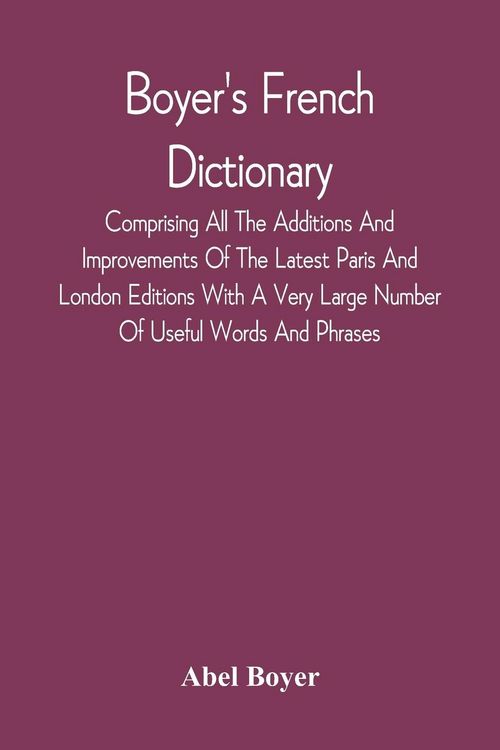 Produktbild: Boyer'S French Dictionary