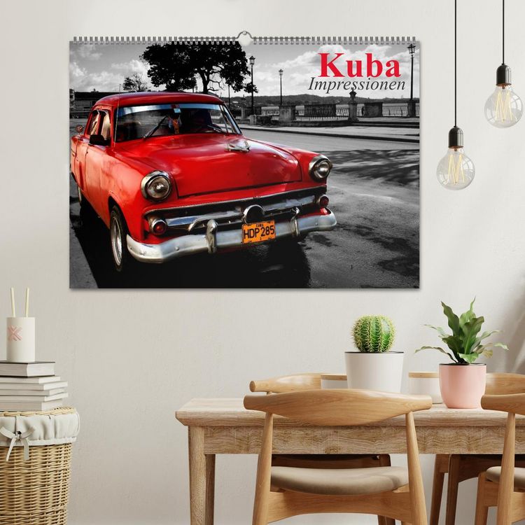Produktbild: Kuba &bull; Impressionen (Wandkalender 2026 DIN A2 quer), CALVENDO Monatskalender