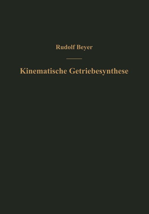 Produktbild: Kinematische Getriebesynthese