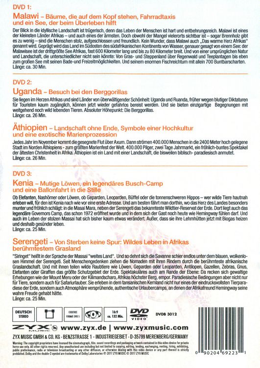 Abenteuer Ostafrika - Fernweh Collection [3 DVDs]