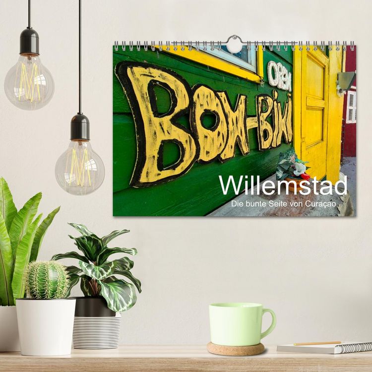 Produktbild: Willemstad - Die bunte Seite von Cura&ccedil;ao (Wandkalender 2026 DIN A4 quer), CALVENDO Monatskalender