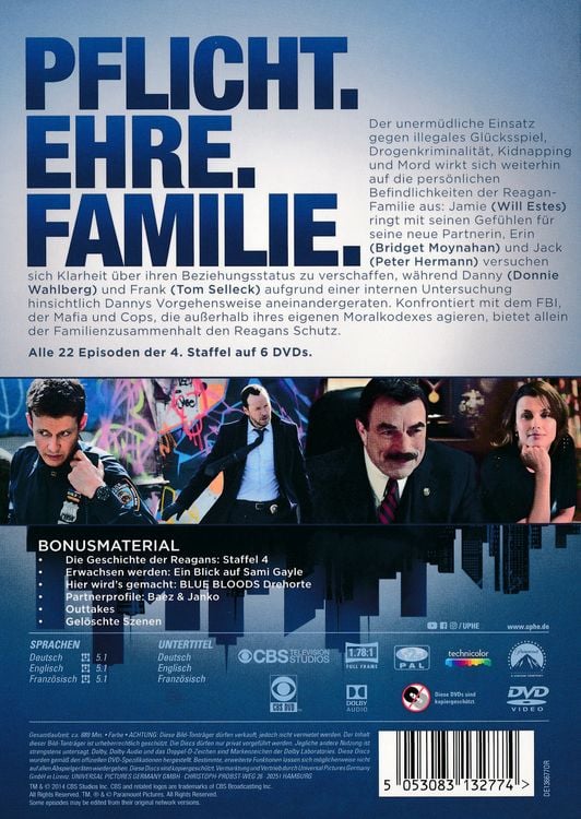 Produktbild: Blue Bloods - Staffel 4 [6 DVDs]