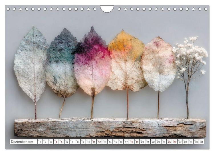 Produktbild: Blumen und Bl&auml;tter sind das sanfte L&auml;cheln der Natur. (Wandkalender 2027 DIN A4 quer), CALVENDO Monatskalender