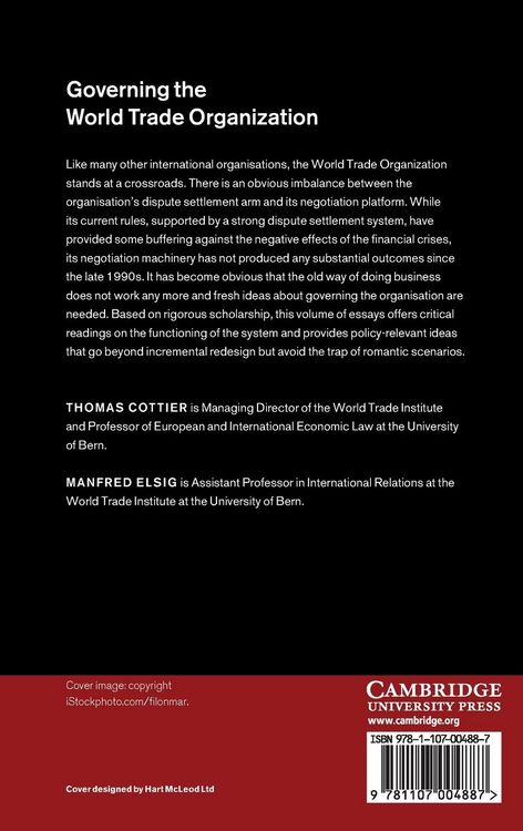 Produktbild: Governing the World Trade Organization